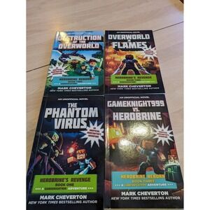 Herobine Book Lot of 4 Mark Cheverton Phantom Virus‎